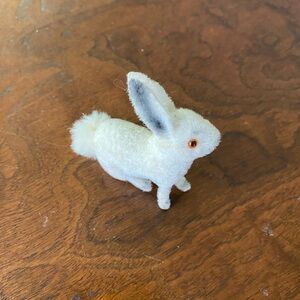 Kunstlerschutz Handwork Vintage Flocked Easter Bunny Rabbit West Germany
